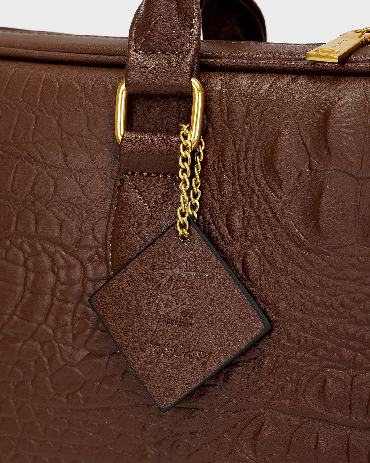 Statement Jetsetter Laptop Bag in Brown