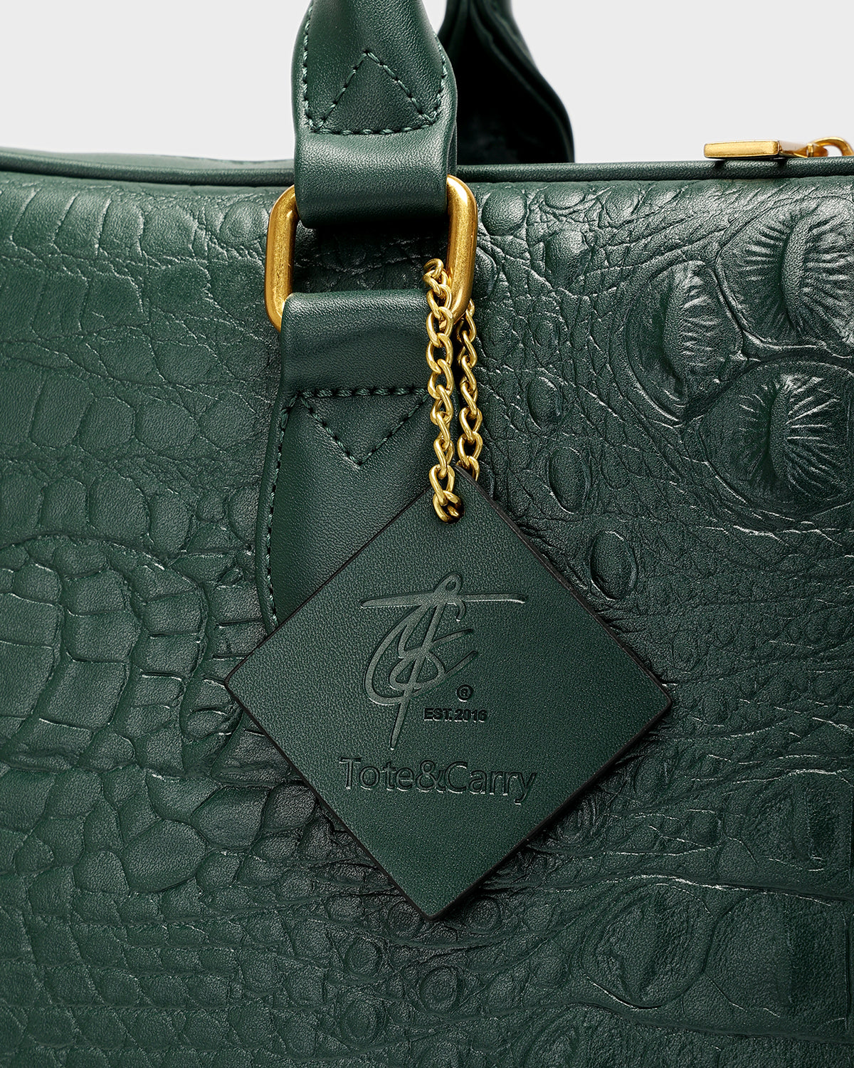 Statement Jetsetter Laptop Bag in Emerald Green