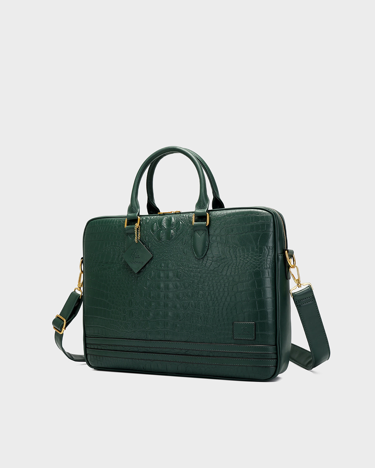 Statement Jetsetter Laptop Bag in Emerald Green