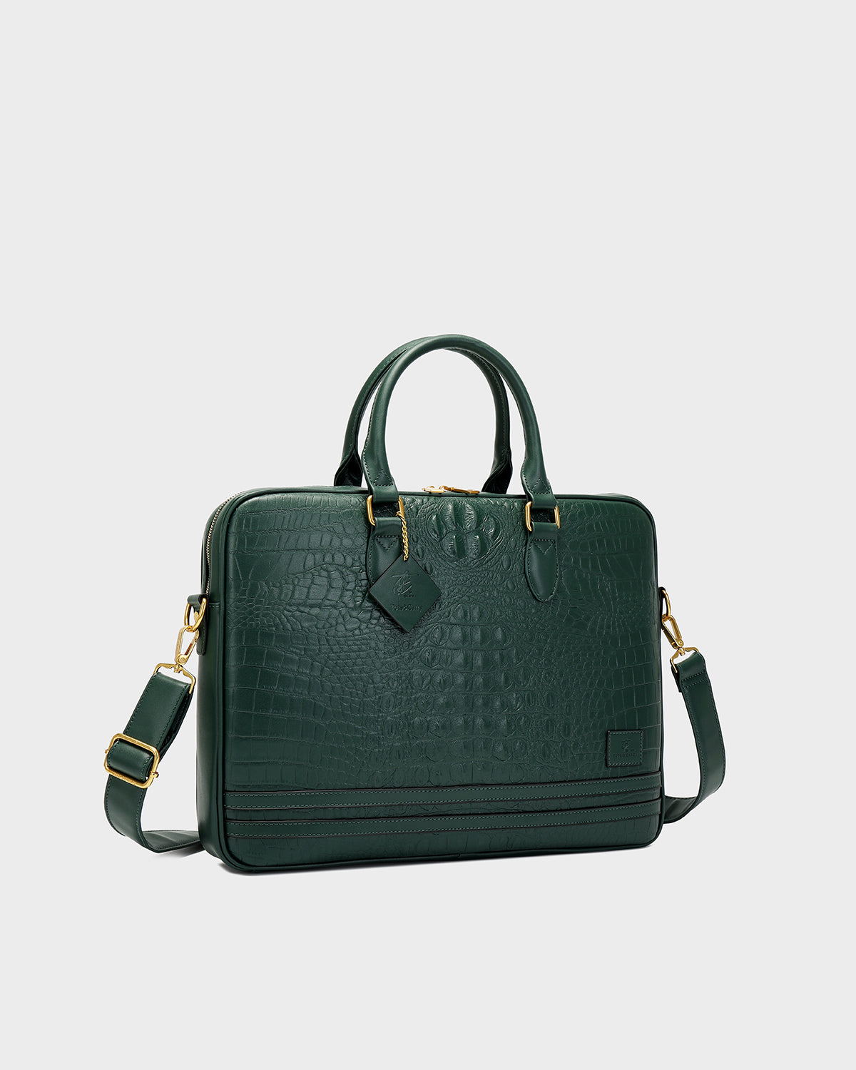 Statement Jetsetter Laptop Bag in Emerald Green