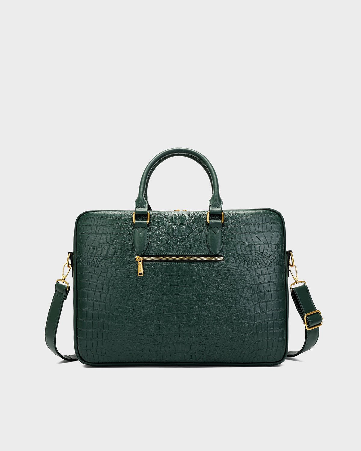 Statement Jetsetter Laptop Bag in Emerald Green