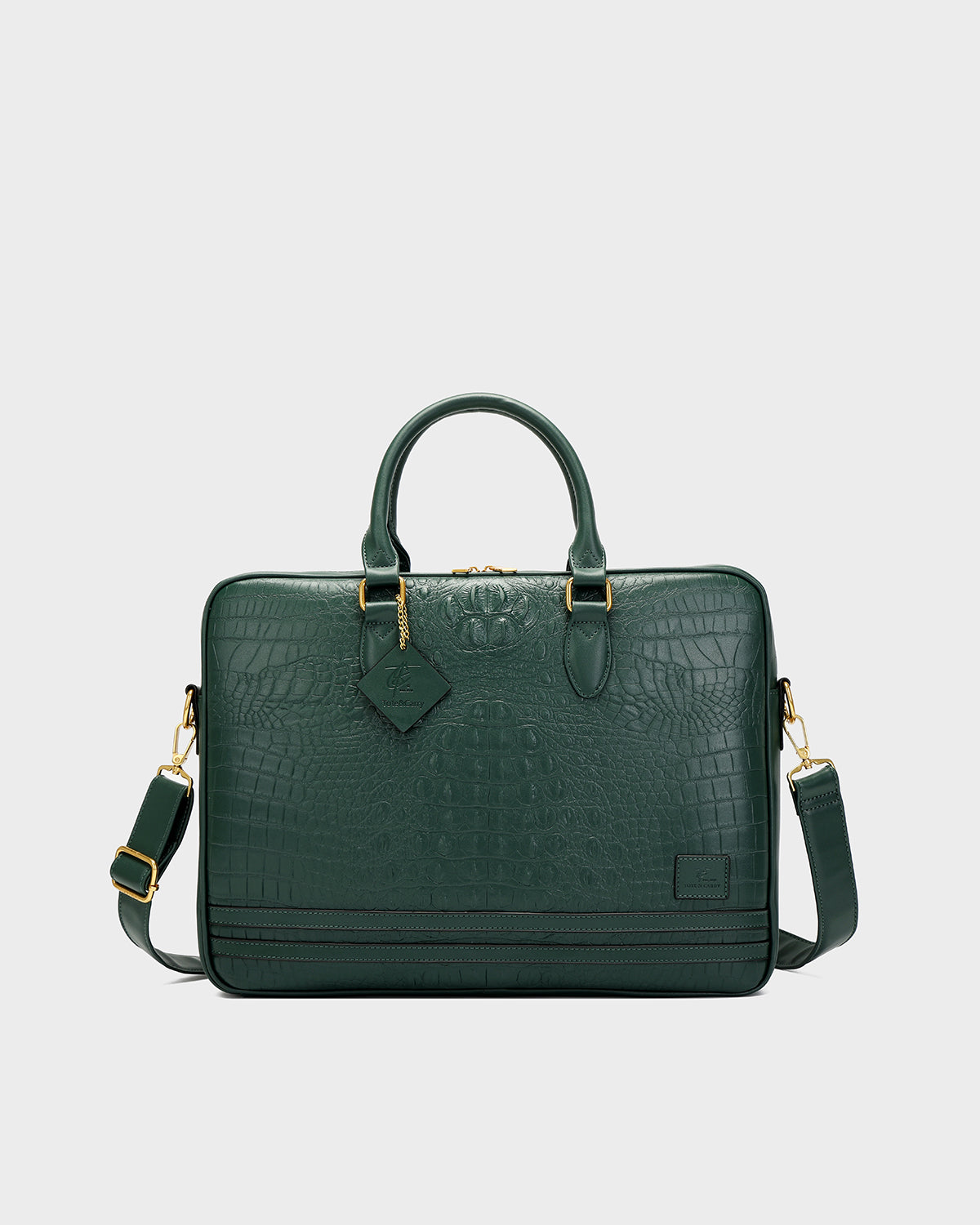 Statement Jetsetter Laptop Bag in Emerald Green