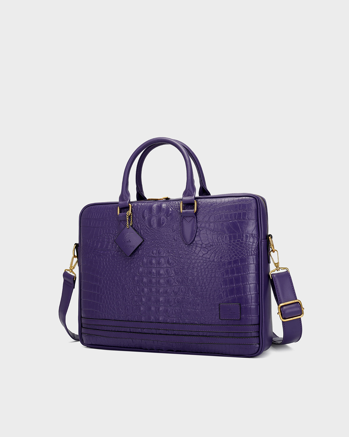 Statement Jetsetter Laptop Bag in Purple
