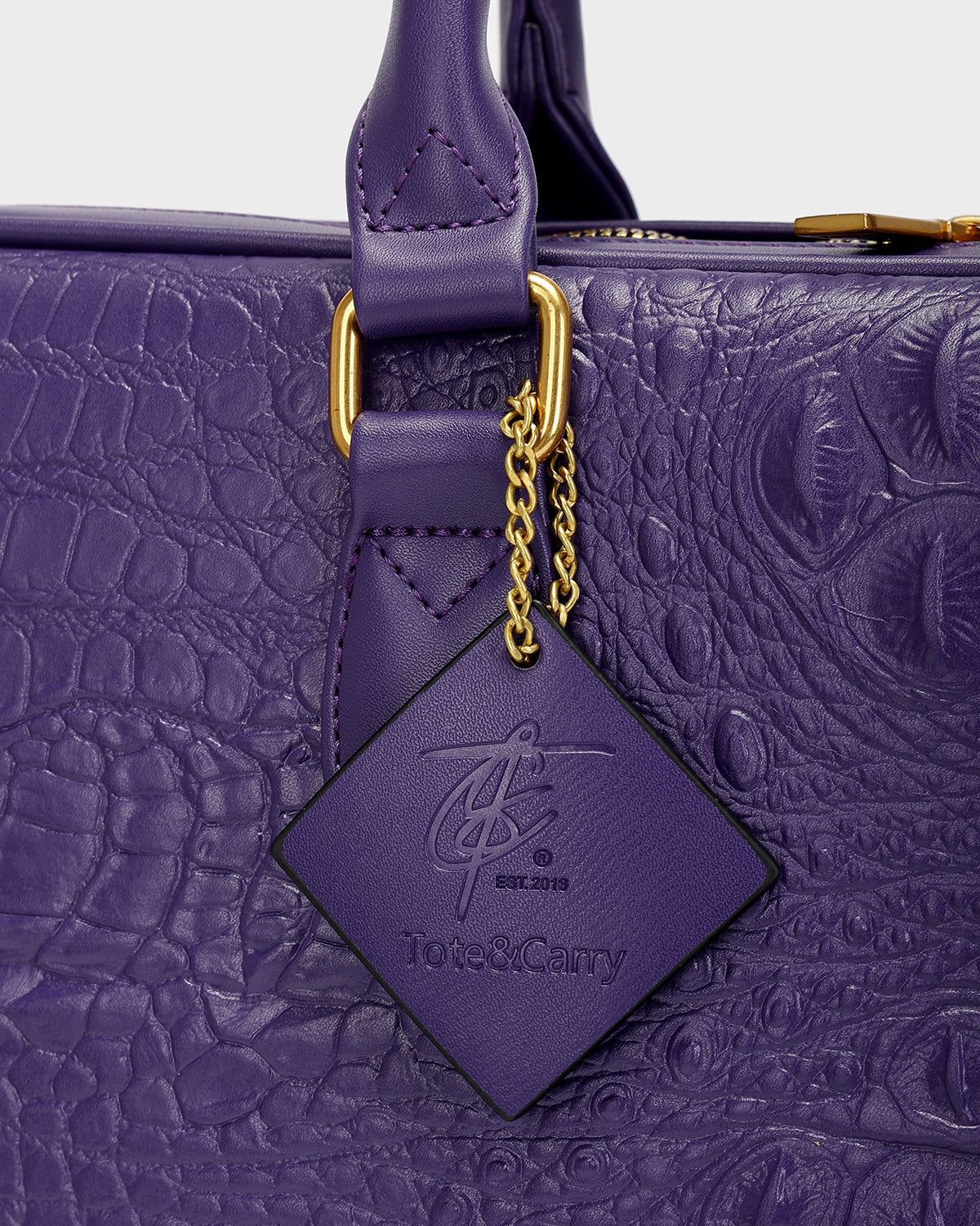 Statement Jetsetter Laptop Bag in Purple