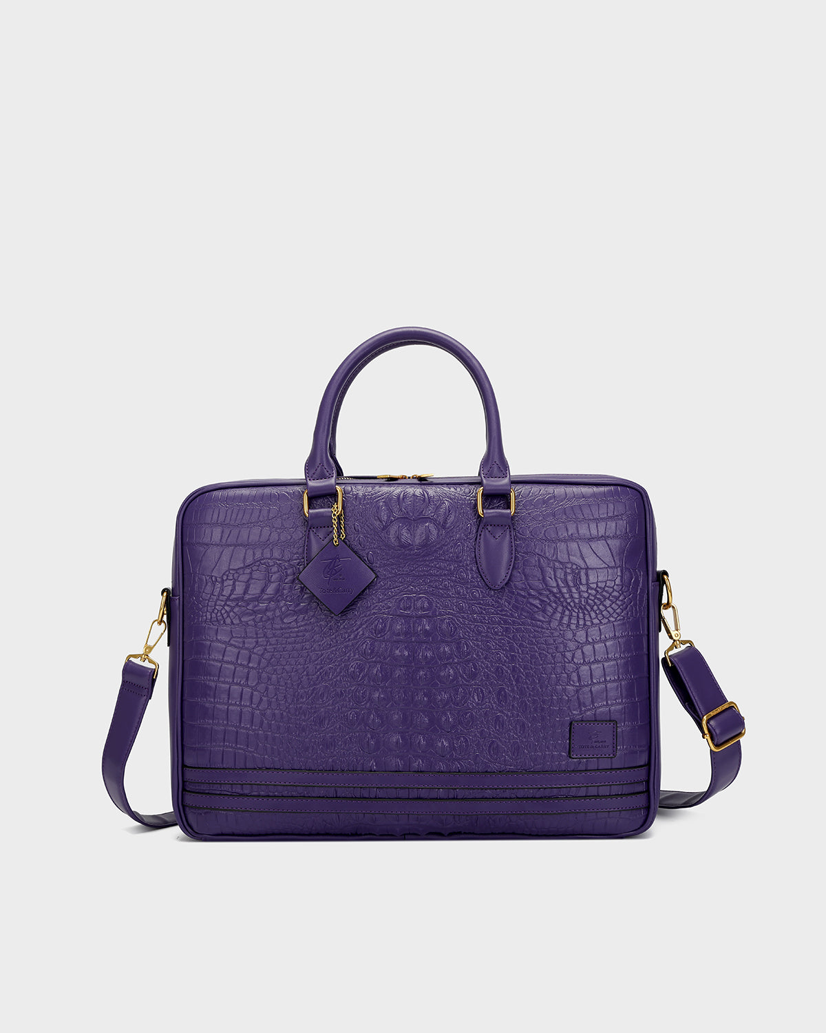 Statement Jetsetter Laptop Bag in Purple
