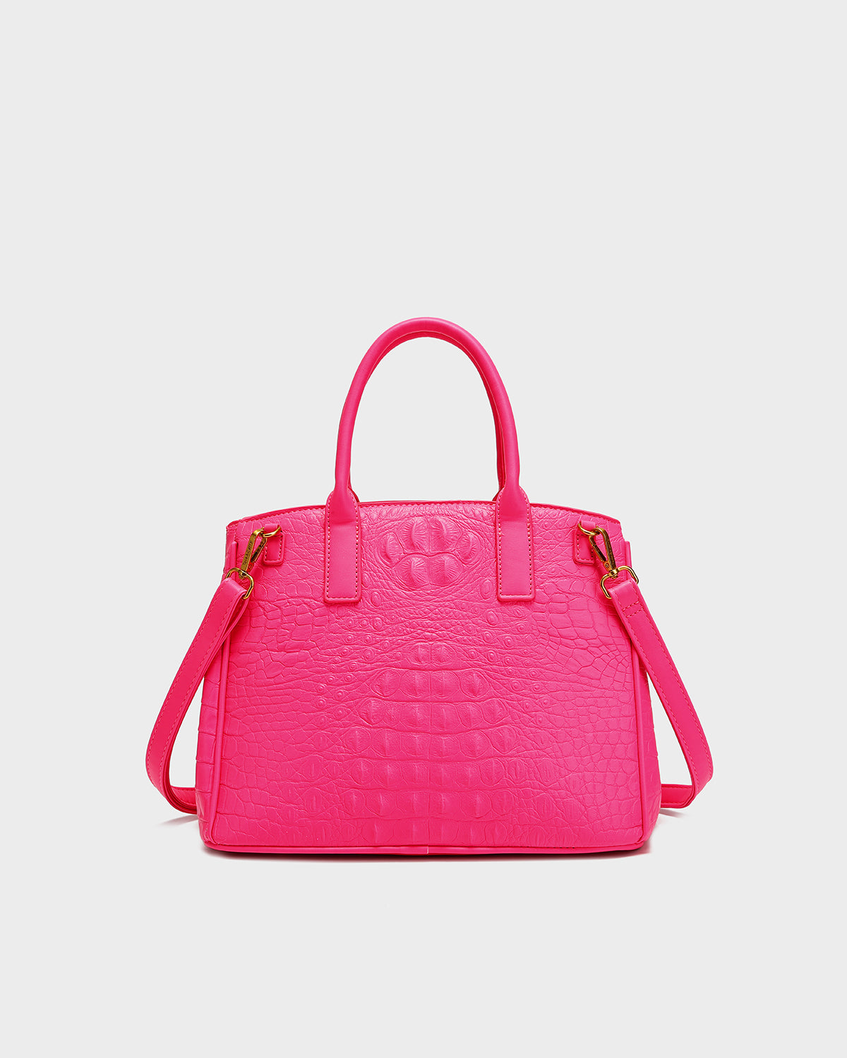 Statement Luxury Prosper Tote In Neon Pink