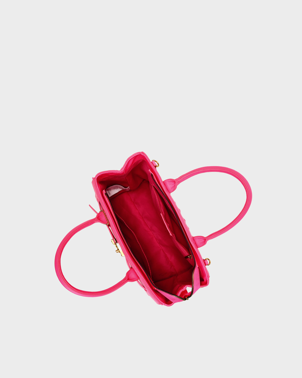 Statement Luxury Prosper Tote In Neon Pink
