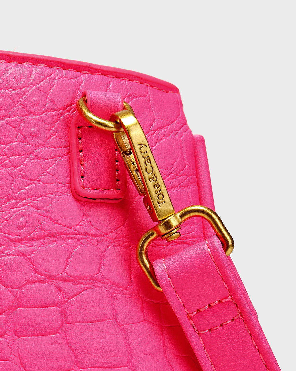 Statement Luxury Prosper Tote In Neon Pink
