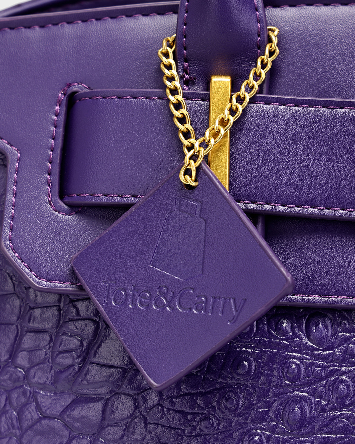 Statement Luxury Prosper Tote In Purple