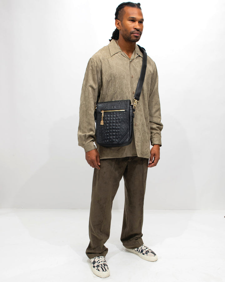 Apollo 2 Mini Messenger Bag in Black