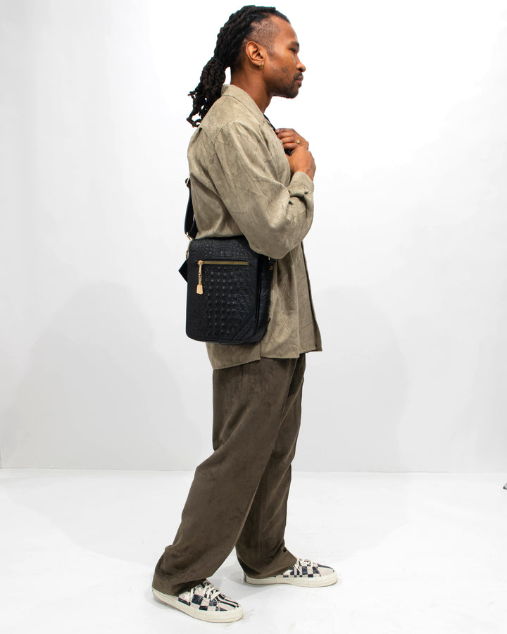 Apollo 2 Mini Messenger Bag in Black