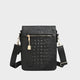 Statement Mini Messenger Bag in Black