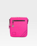 Statement Mini Messenger Bag in Neon Pink