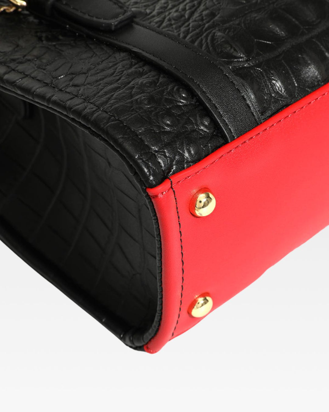 Apollo 2 Mini Tote Bag in Black Red Bottom