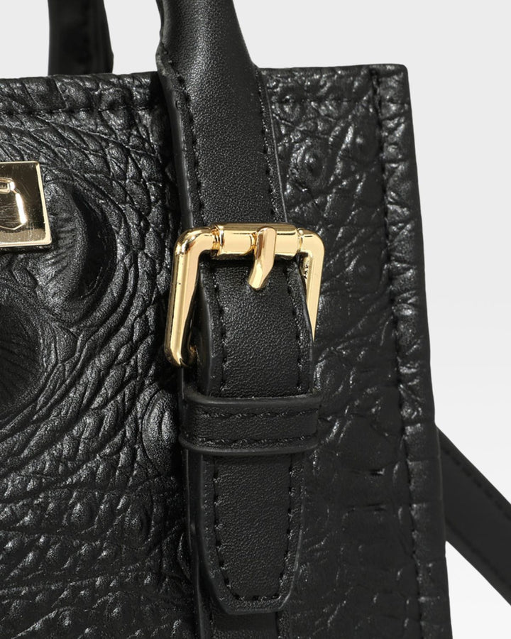 Apollo 2 Mini Tote Bag in Black Red Bottom