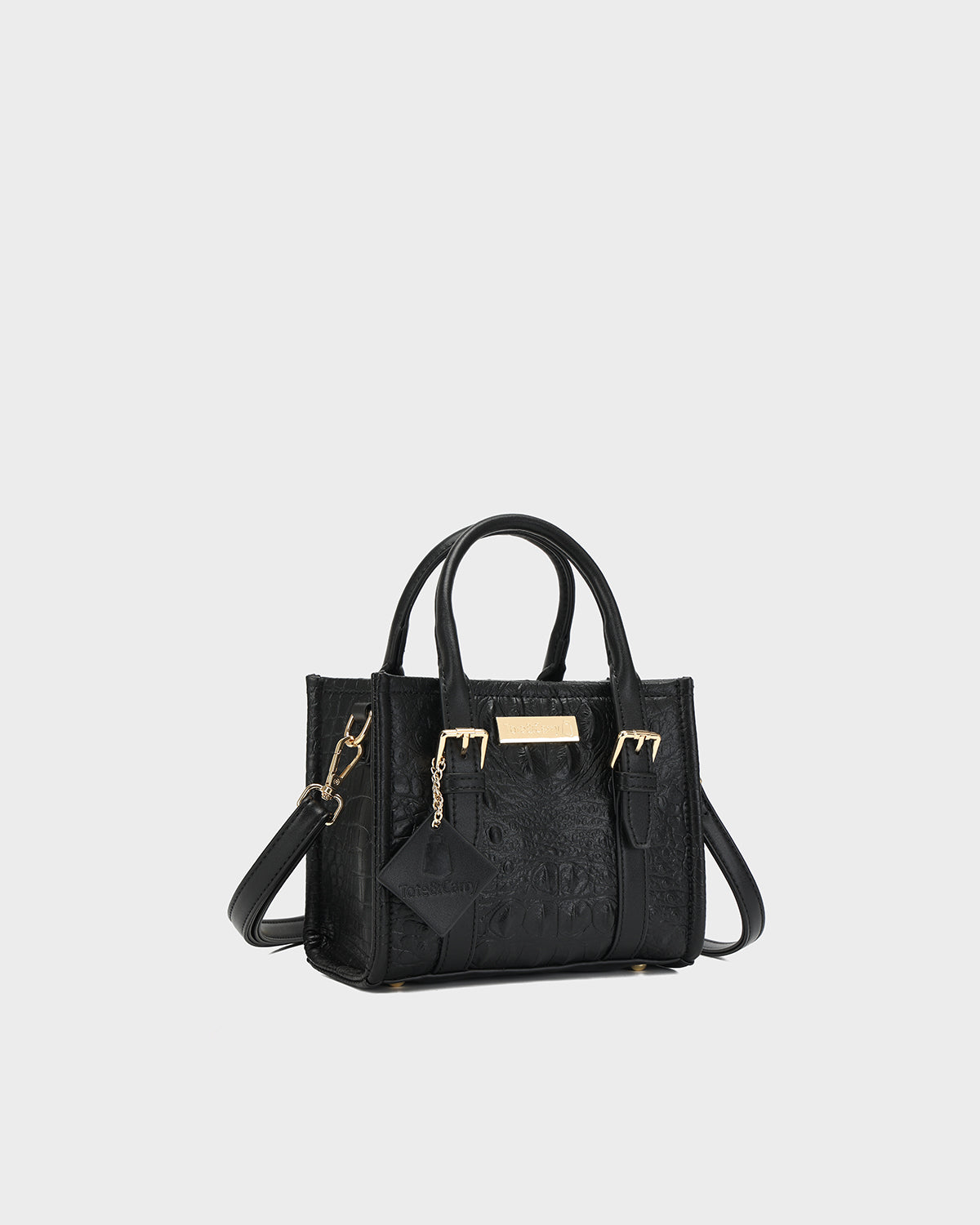 Statement Mini Tote Bag in Black TikTok