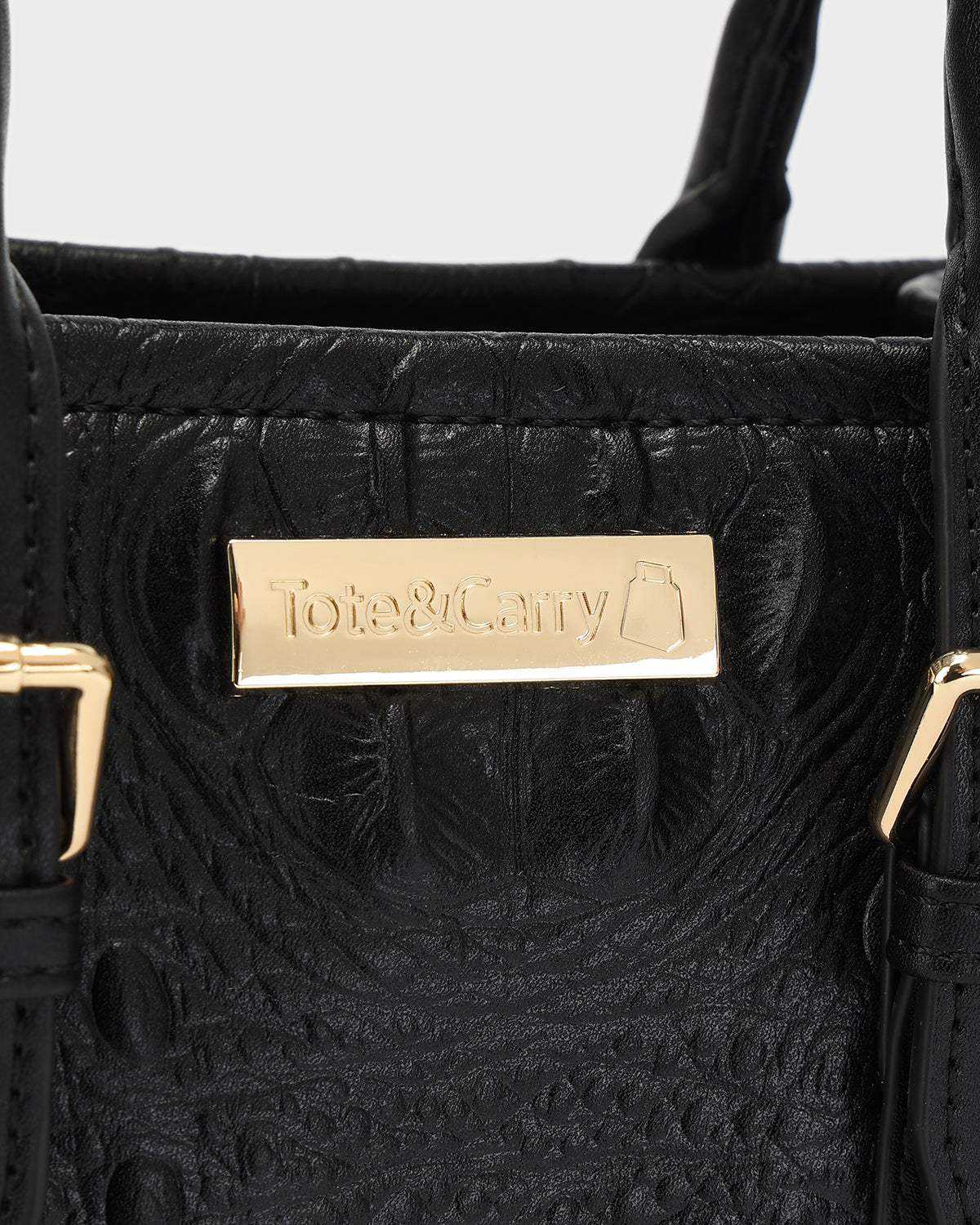 Statement Mini Tote Bag in Black TikTok