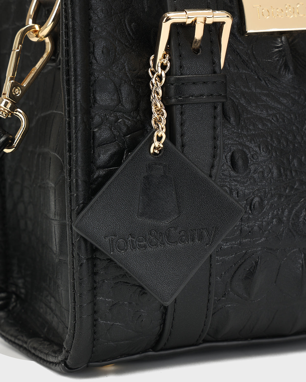 Statement Mini Tote Bag in Black TikTok