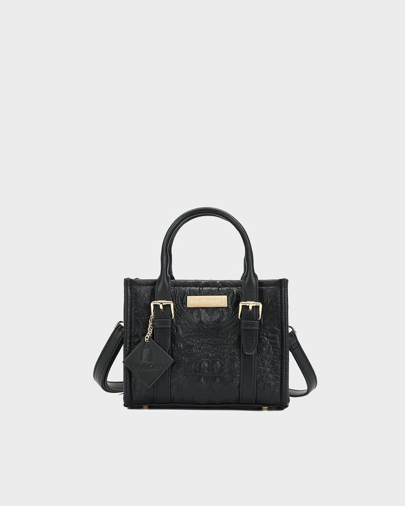 Statement Mini Tote Bag in Black TikTok