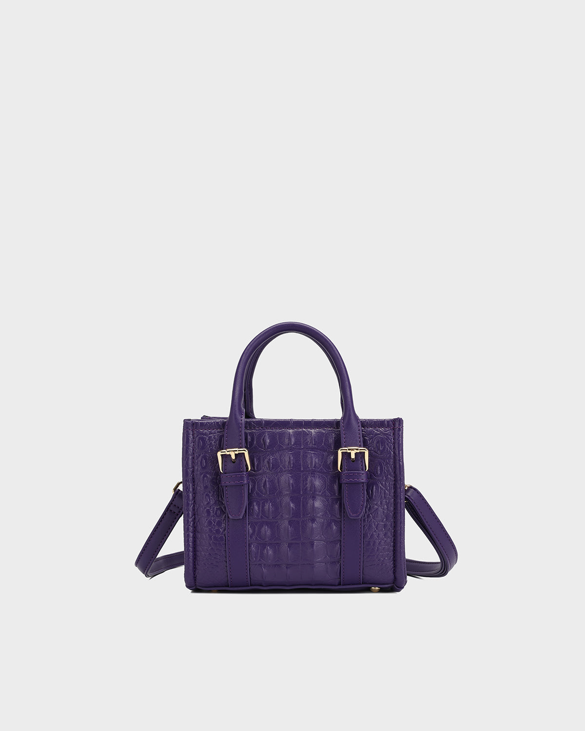 Statement Mini Tote Bag in Purple