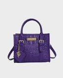 Statement Mini Tote Bag in Purple