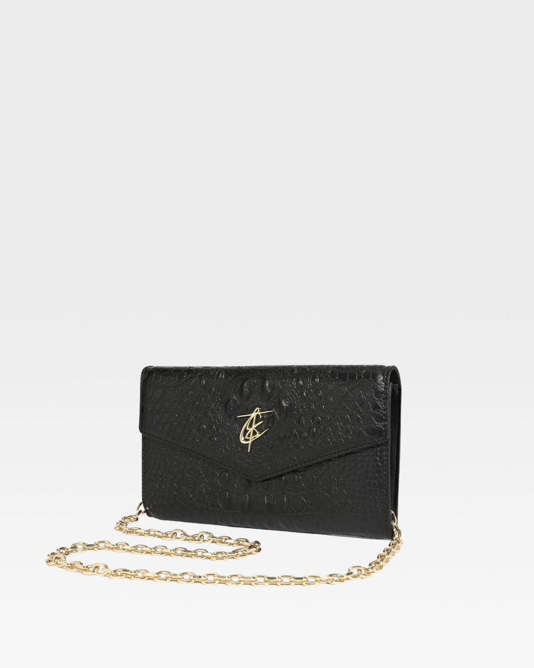 Apollo 2 Clutch Shoulder Bag in Black
