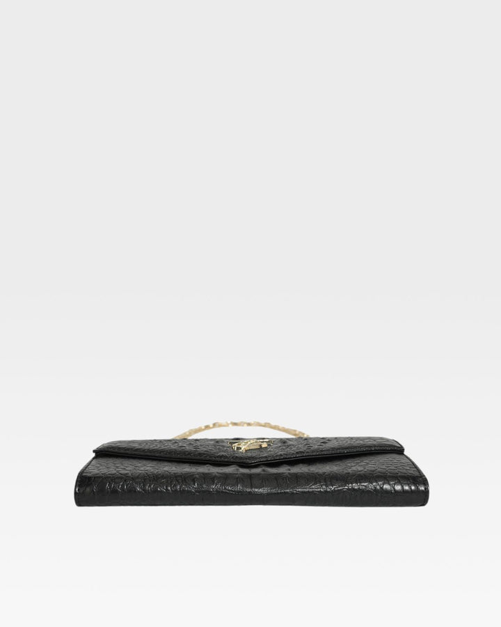 Apollo 2 Clutch Shoulder Bag in Black