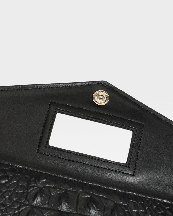 Apollo 2 Clutch Shoulder Bag in Black