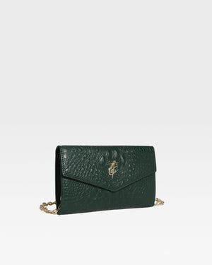 Clutch Shoulder Bag / Emerald Green