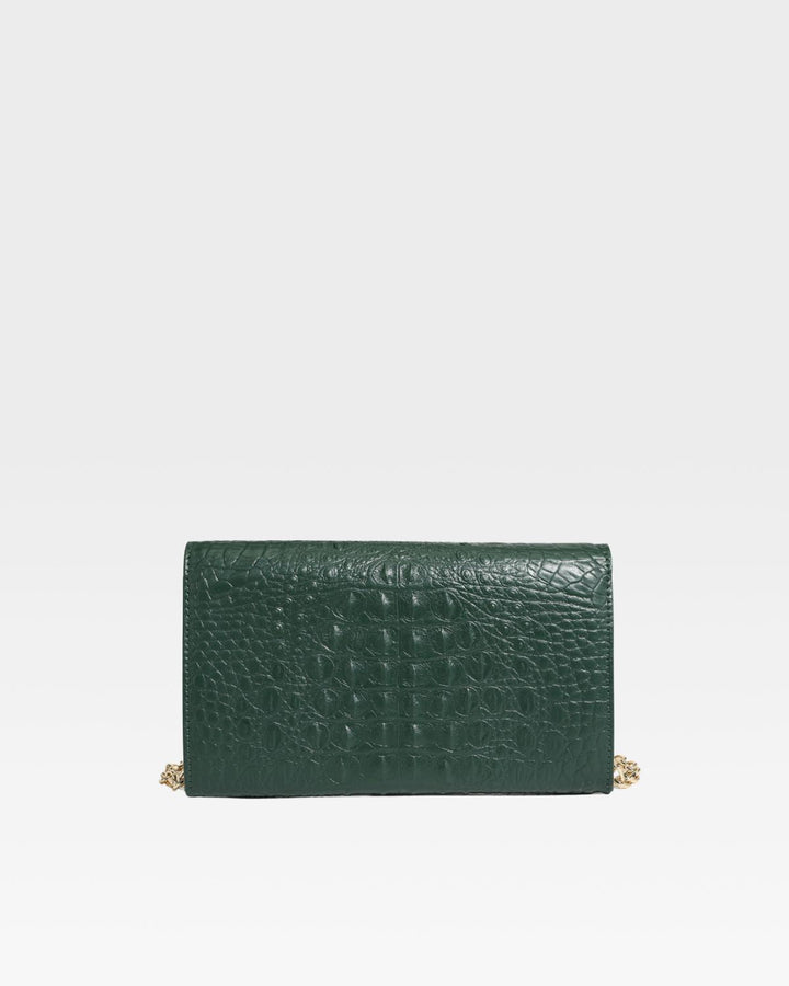 Apollo 2 Clutch Shoulder Bag in Emerald Green