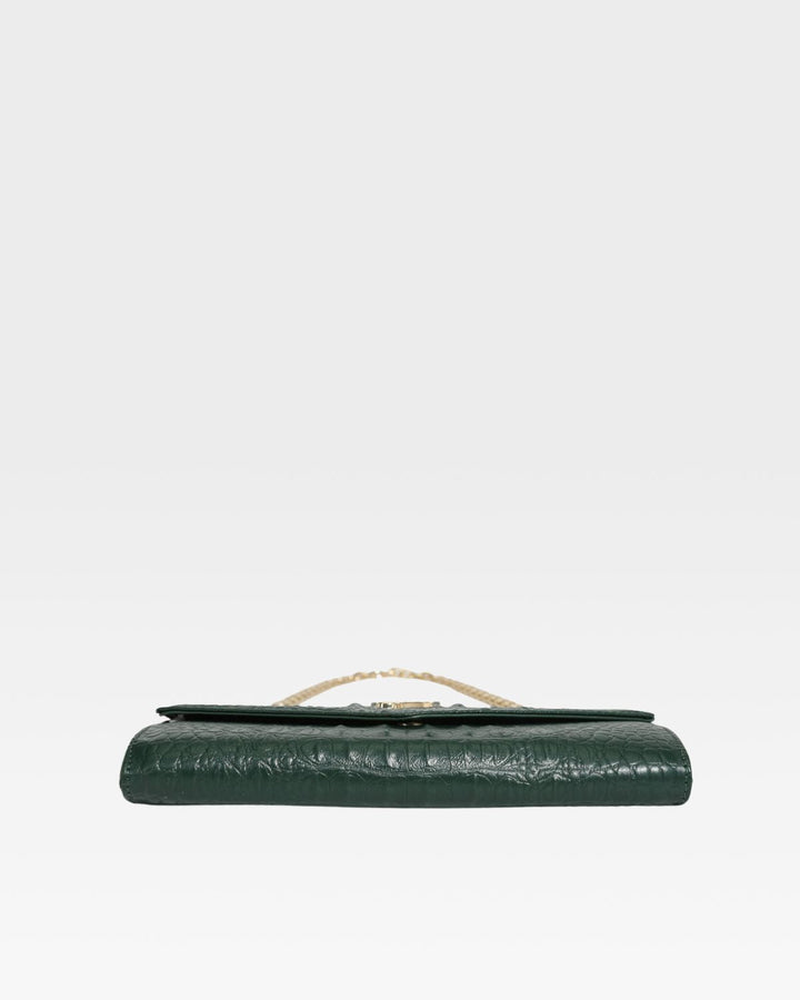 Apollo 2 Clutch Shoulder Bag in Emerald Green