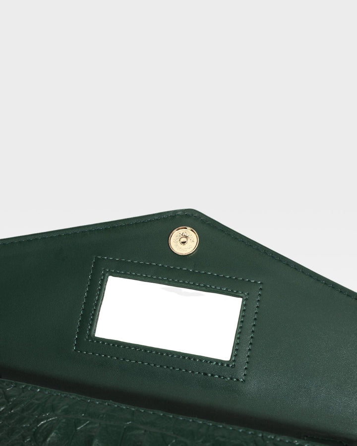 Apollo 2 Clutch Shoulder Bag in Emerald Green
