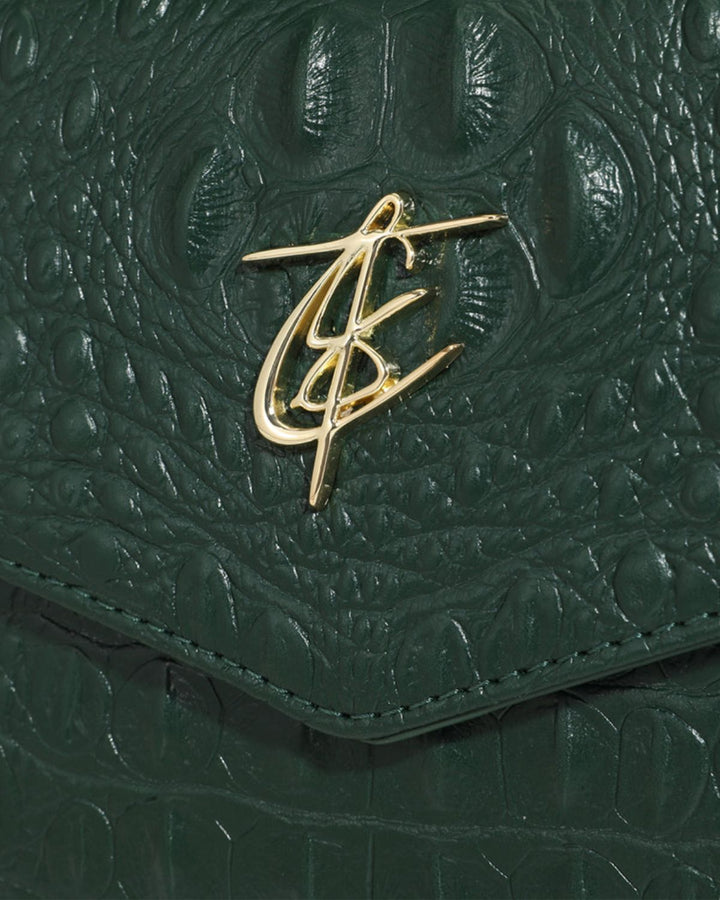 Apollo 2 Clutch Shoulder Bag in Emerald Green