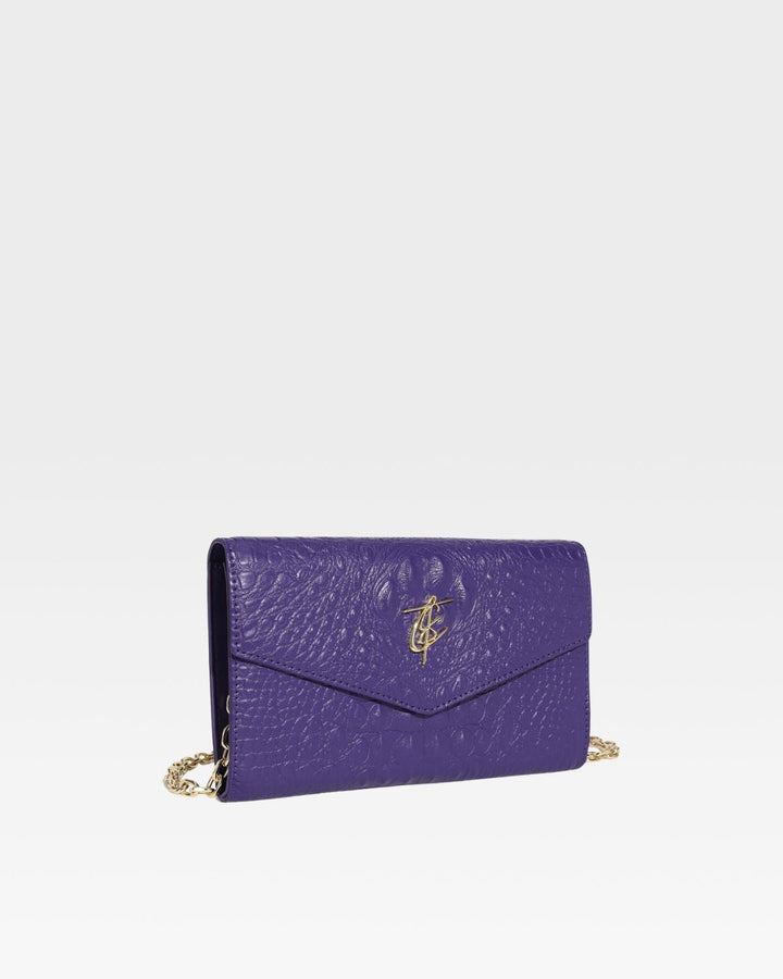 Apollo 2 Clutch Shoulder Bag in Purple