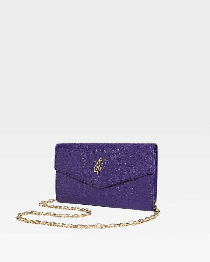 Apollo 2 Clutch Shoulder Bag in Purple