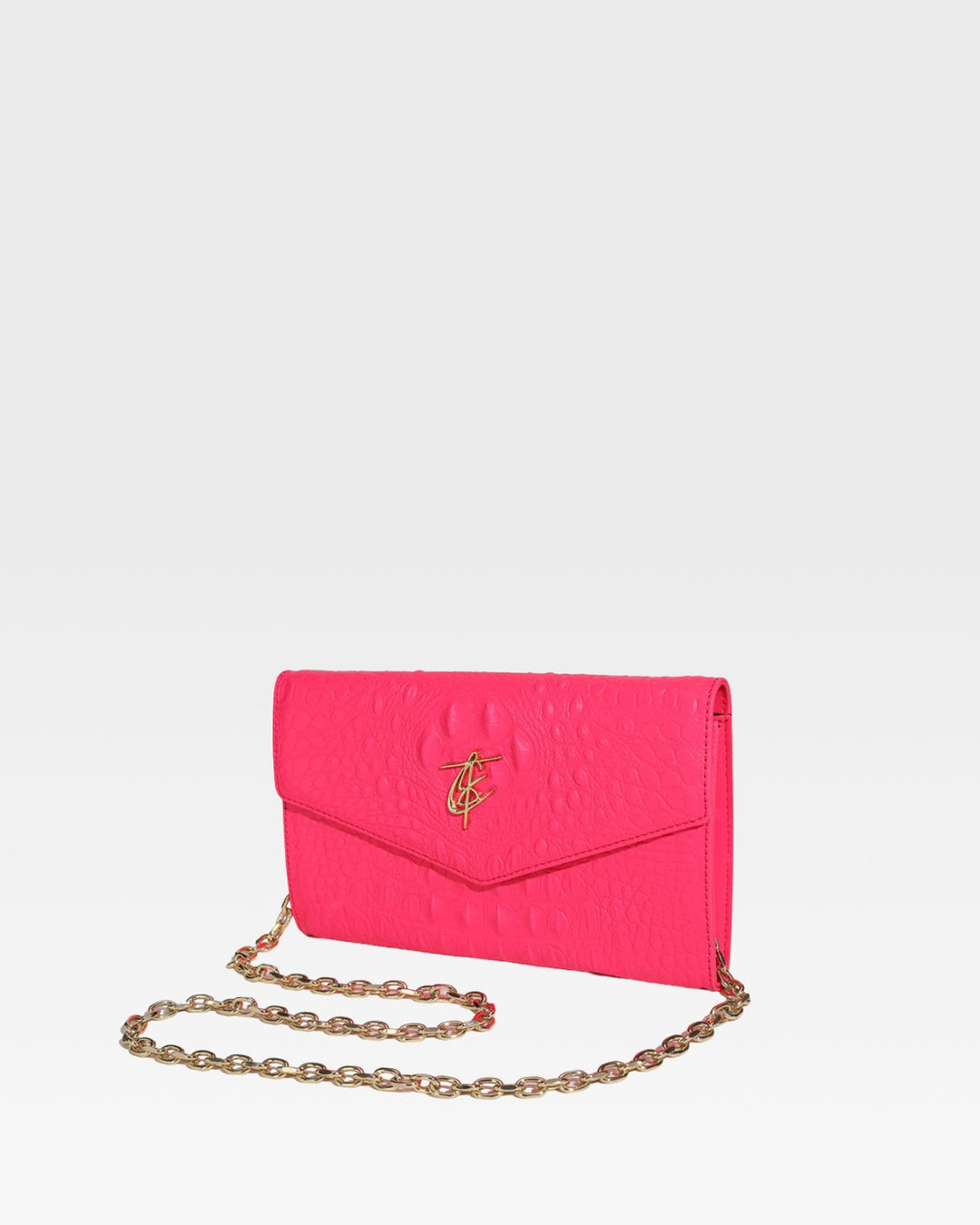 Apollo 2 Clutch Shoulder Bag in Neon Pink
