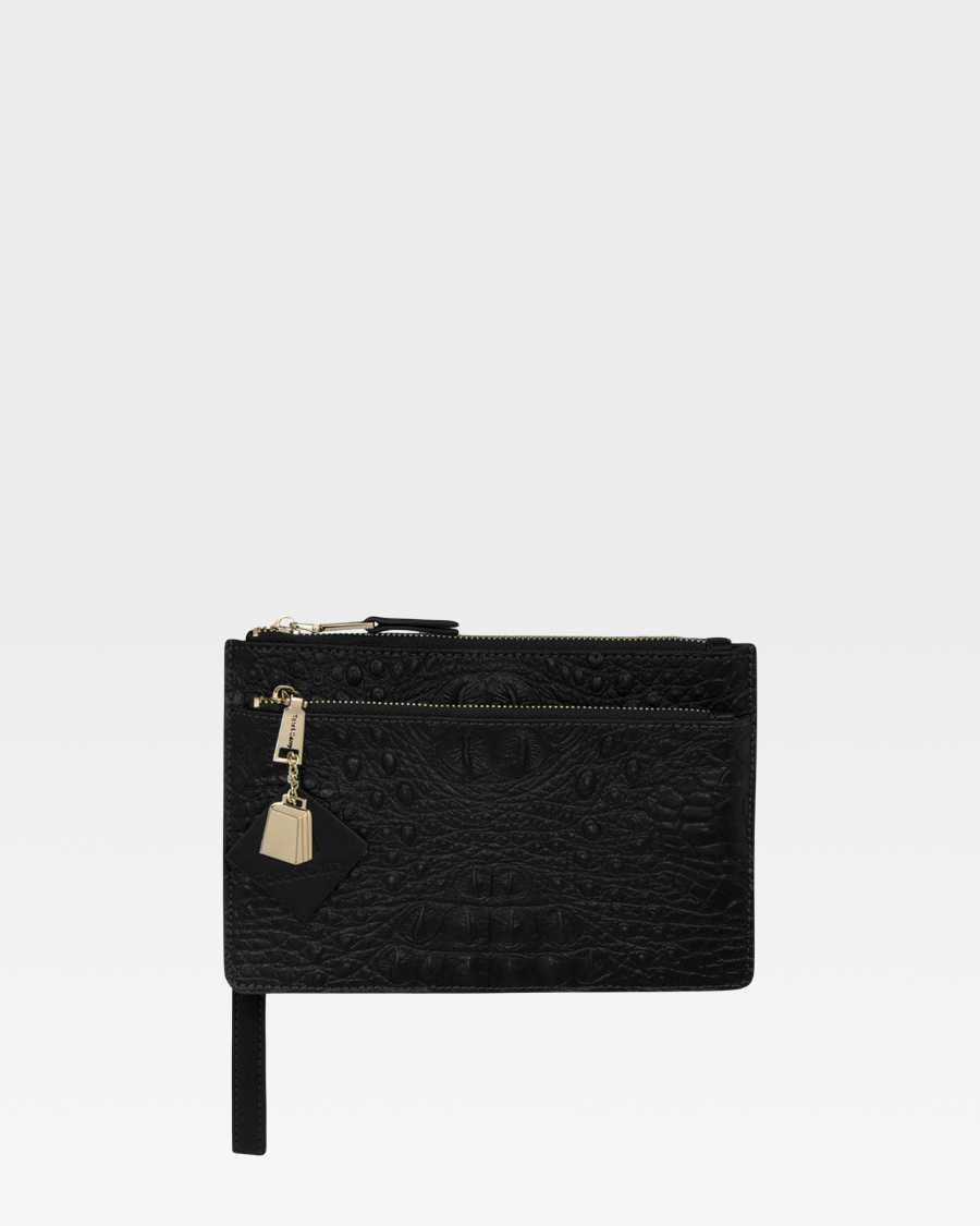 Apollo 2 Clutch Purse in Black