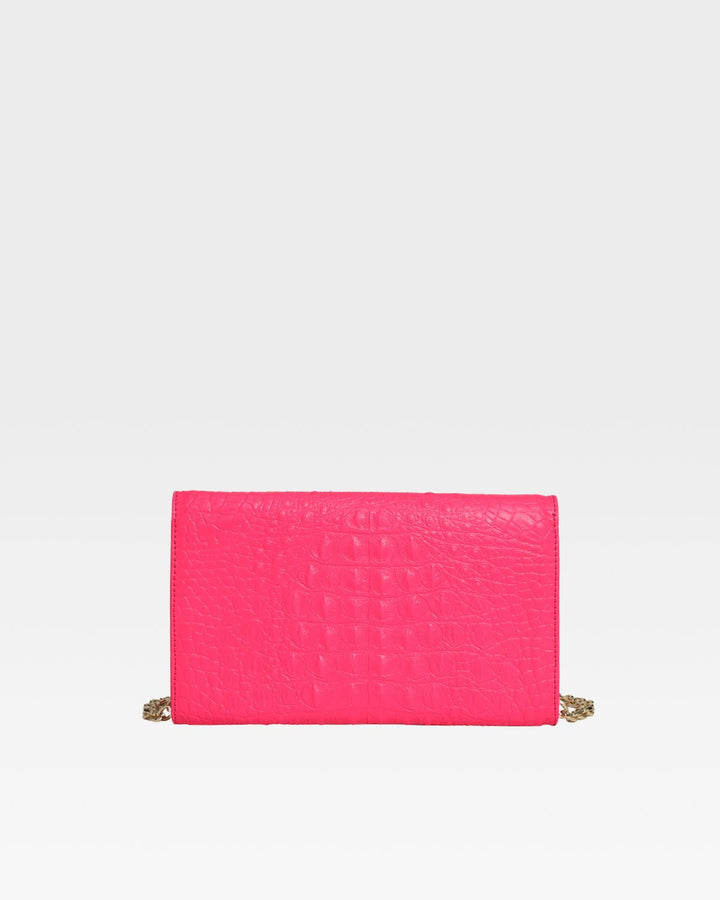 Apollo 2 Clutch Shoulder Bag in Neon Pink