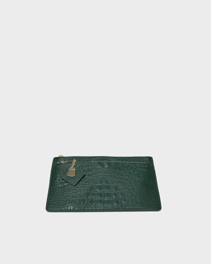 Apollo 2 Clutch Purse in Emerald Green