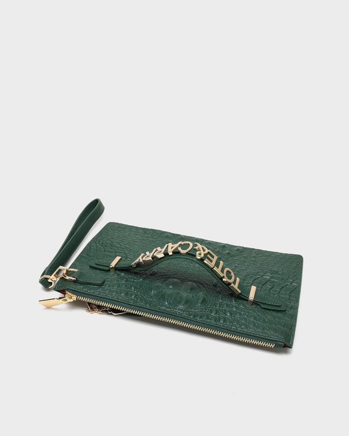 Apollo 2 Clutch Purse in Emerald Green