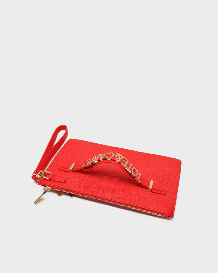 Apollo 2 Clutch Purse in Red