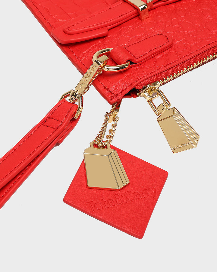 Apollo 2 Clutch Purse in Red