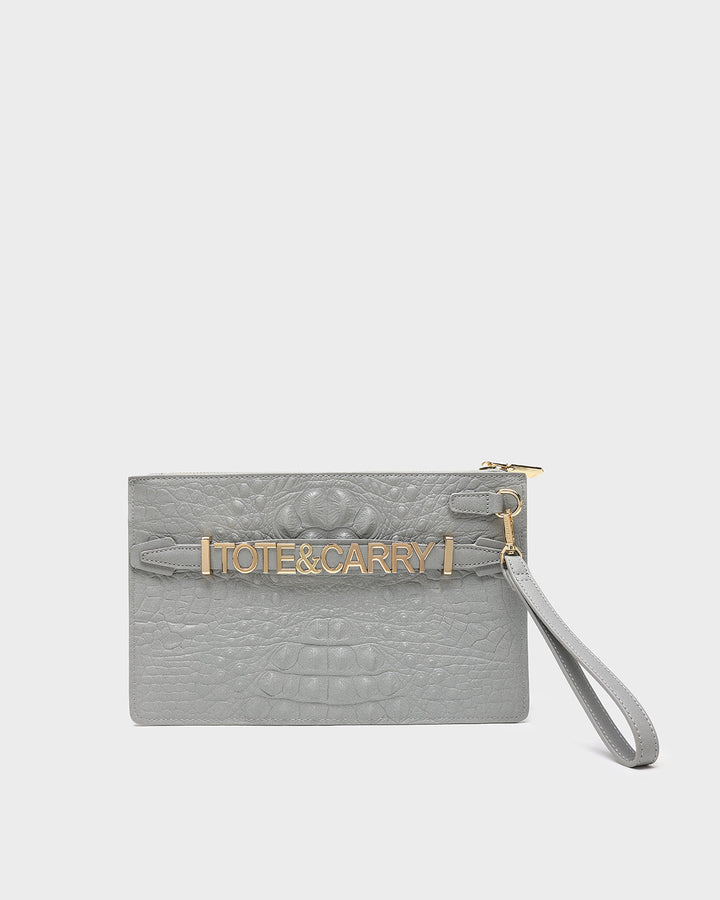 Apollo 2 Clutch Purse in Grey