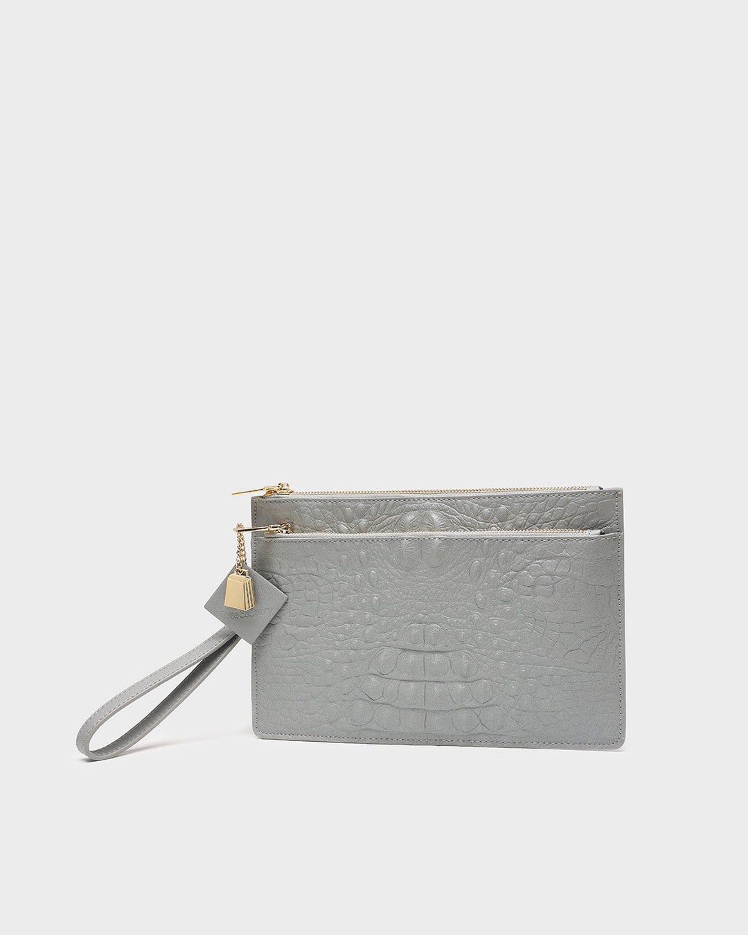 Apollo 2 Clutch Purse in Grey