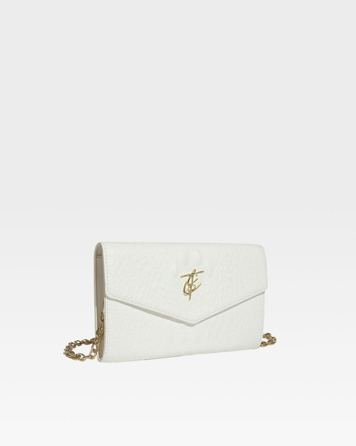 Apollo 2 Clutch Shoulder Bag in White