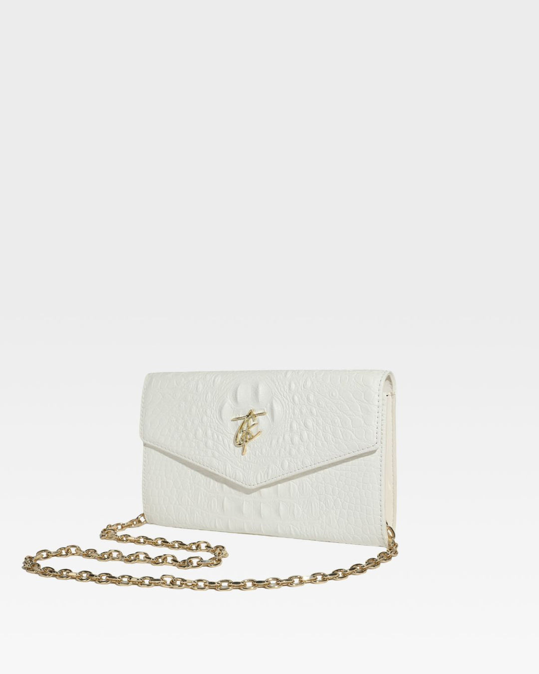 Apollo 2 Clutch Shoulder Bag in White