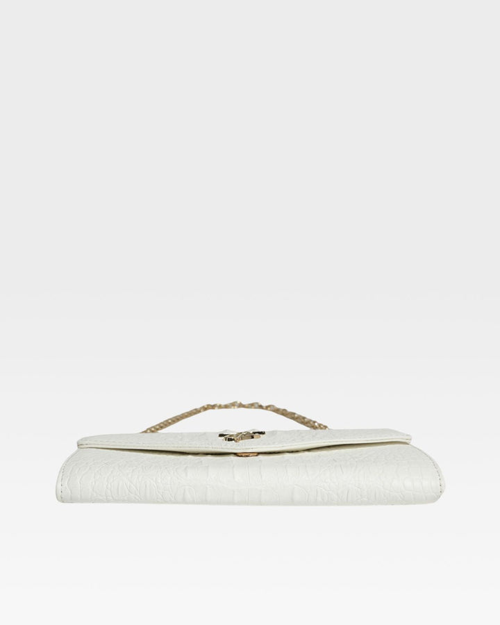Apollo 2 Clutch Shoulder Bag in White
