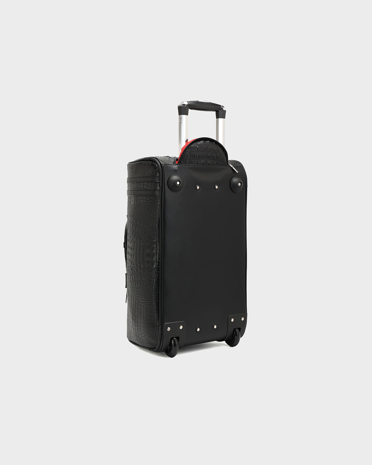 Statement Rolling Duffle Bag in Black
