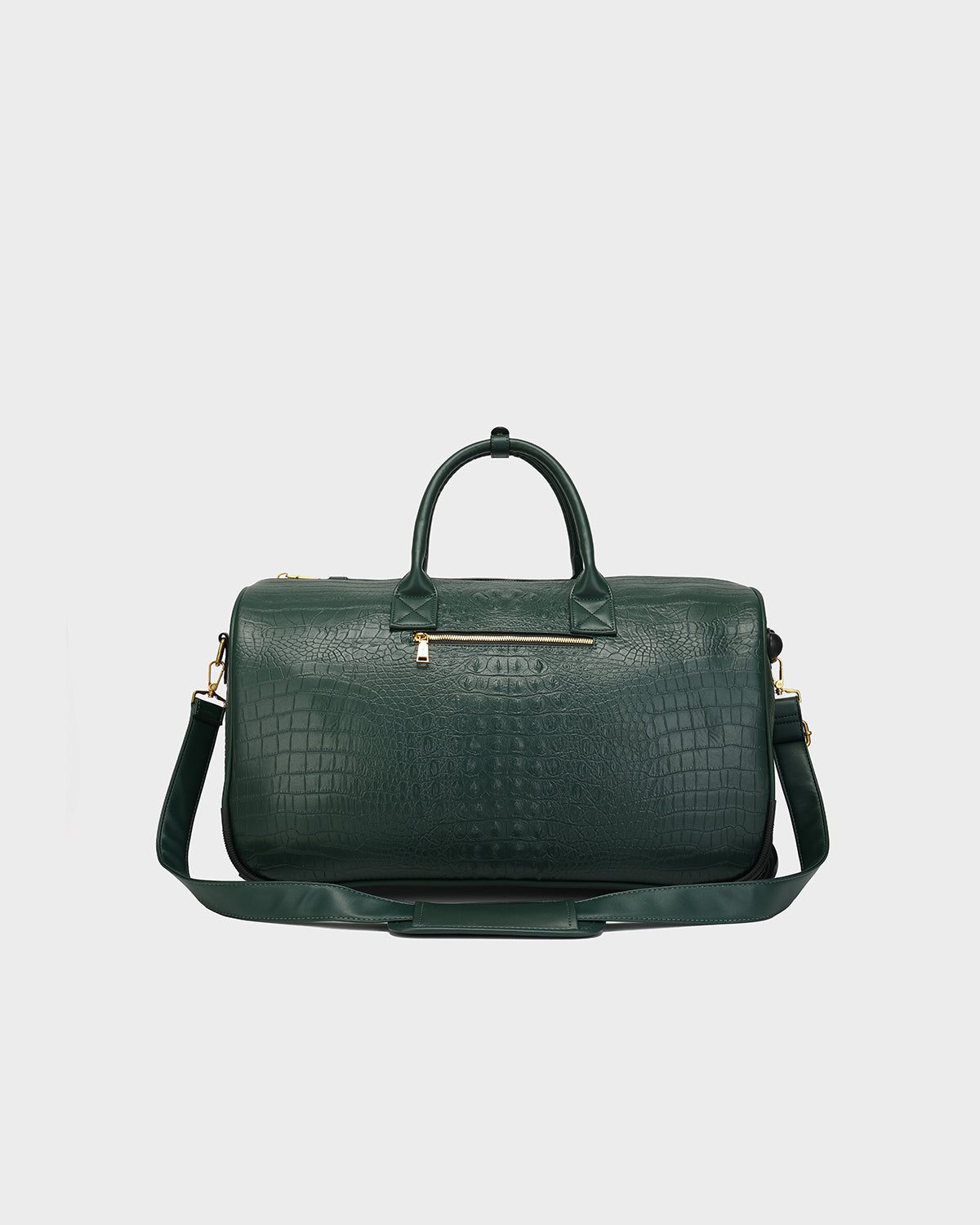 Statement Rolling Duffle Bag in Emerald Green