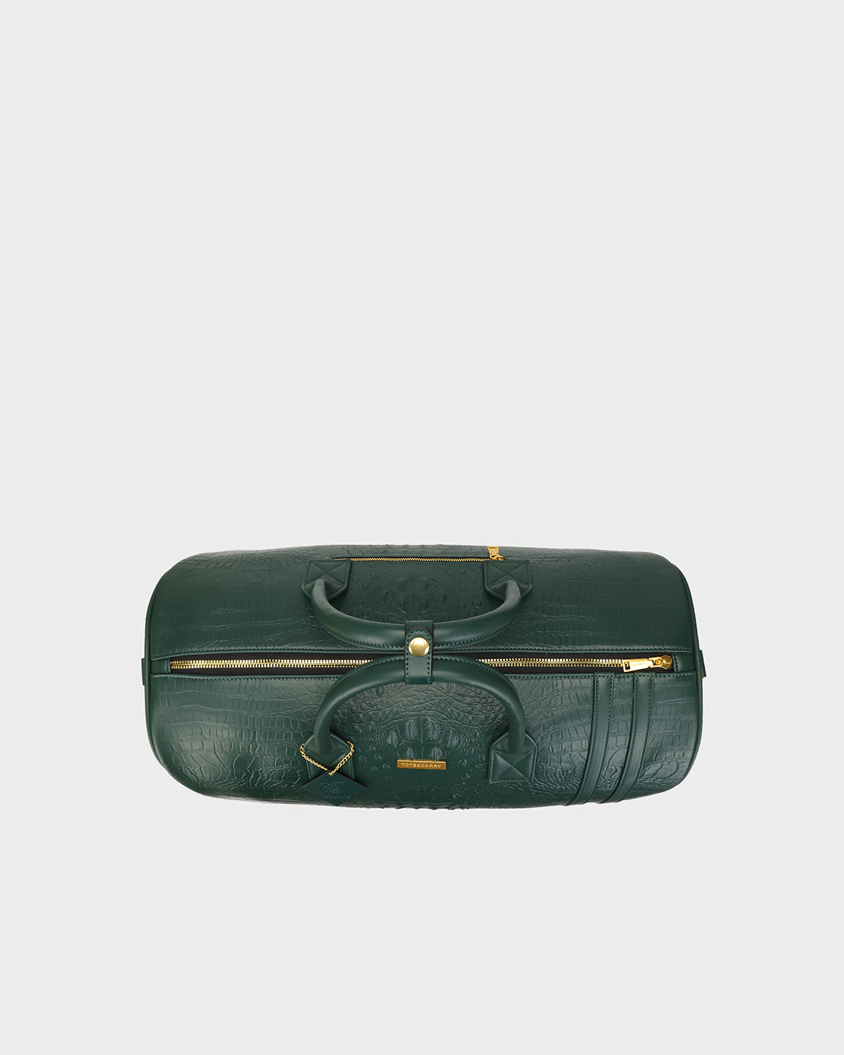 Statement Rolling Duffle Bag in Emerald Green